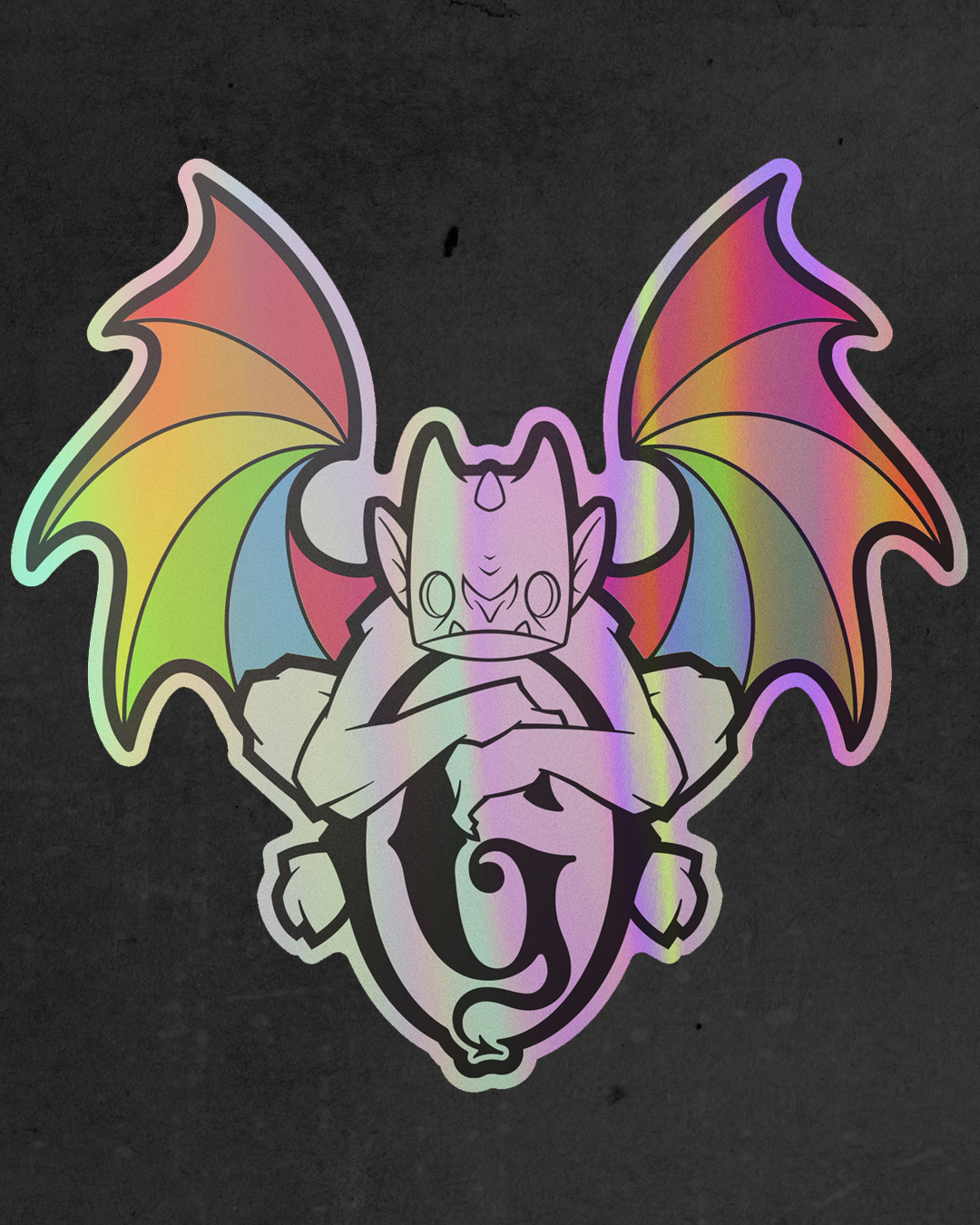 Gargoyle Pride Prismatic Sticker