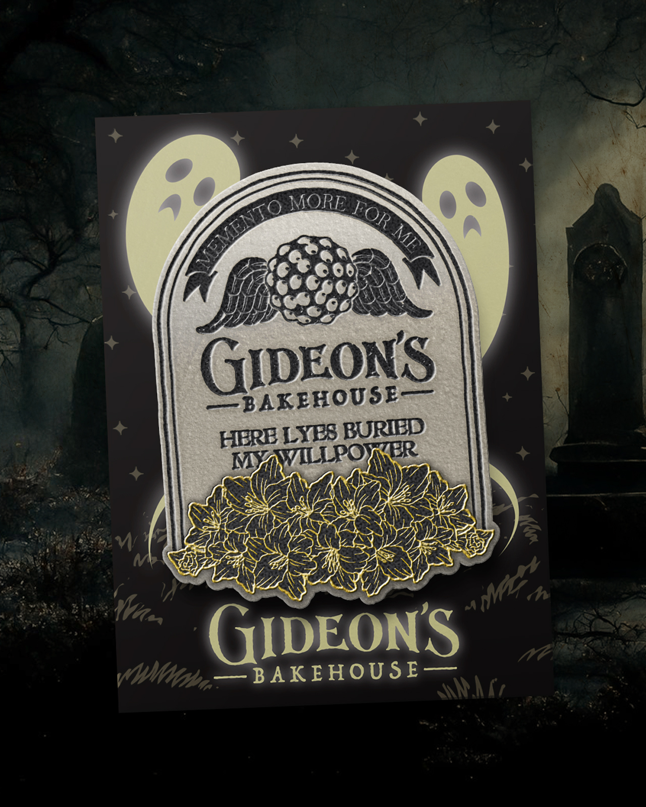 Gideon's Tombstone Pin!