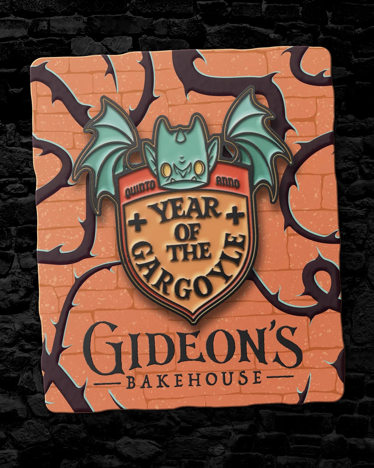 Year of the Gargoyle Pin: Pumpkin Edition!
